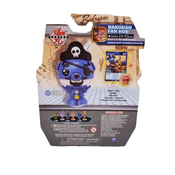 Bakugan Pirate Cubbo Pack Transforming Collectible Action Figure - Picture 4 of 7